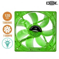 Cooler Fan para PC 12x12cm com LED DX-12L Dex - Verde